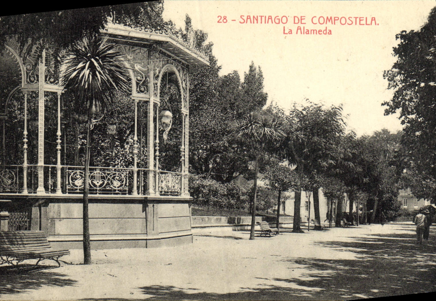 CPA Santiago De Compostela La Alameda