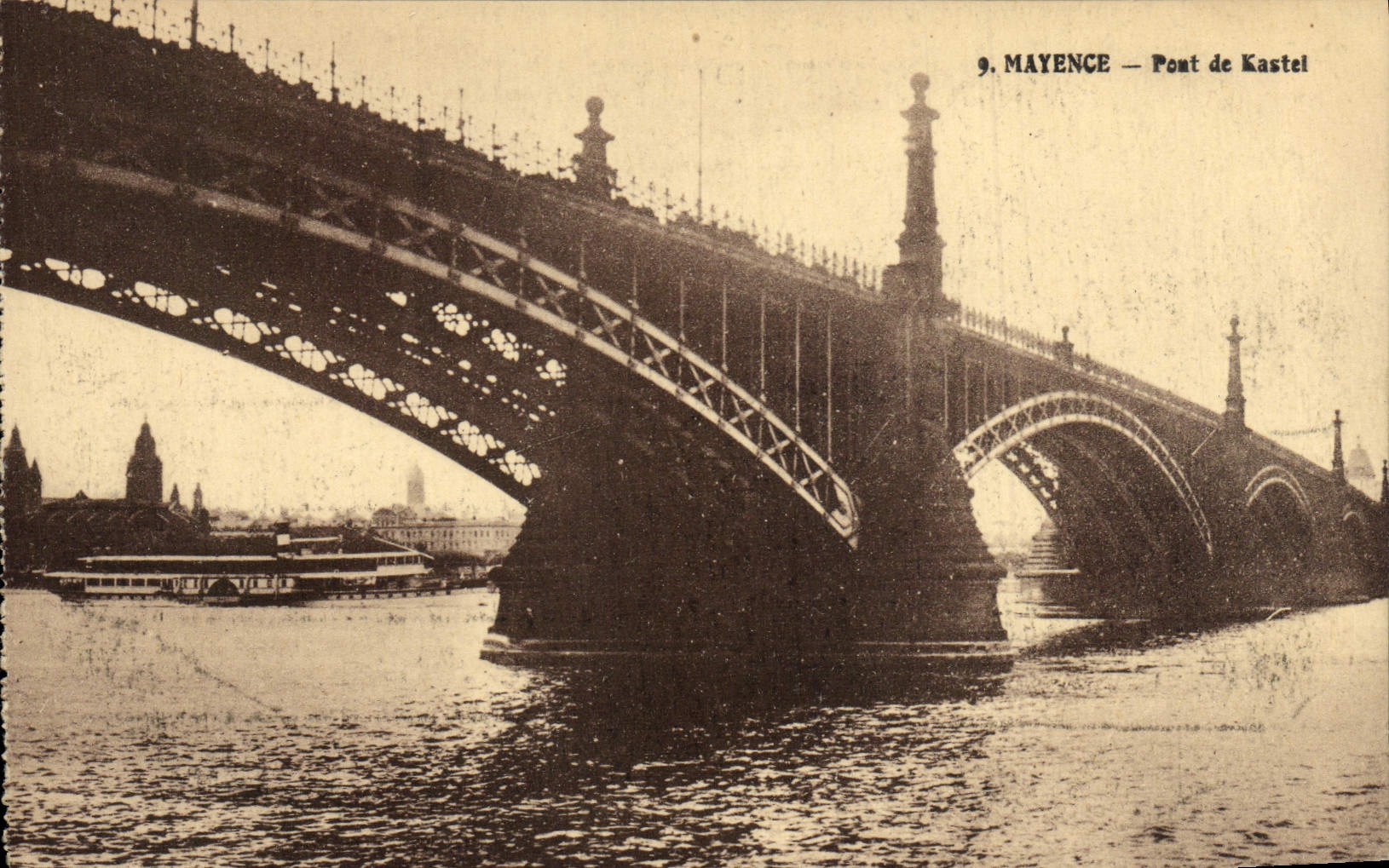 CPA Mayence Pont de Kastel