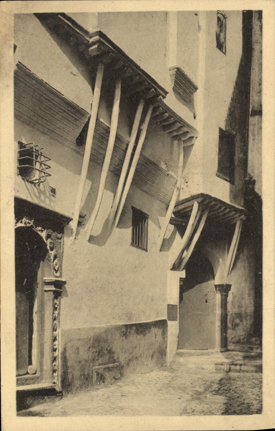 Calle Moorish de las viviendas de Argel de la POSTAL de la VENDIMIA del Mar Rojo