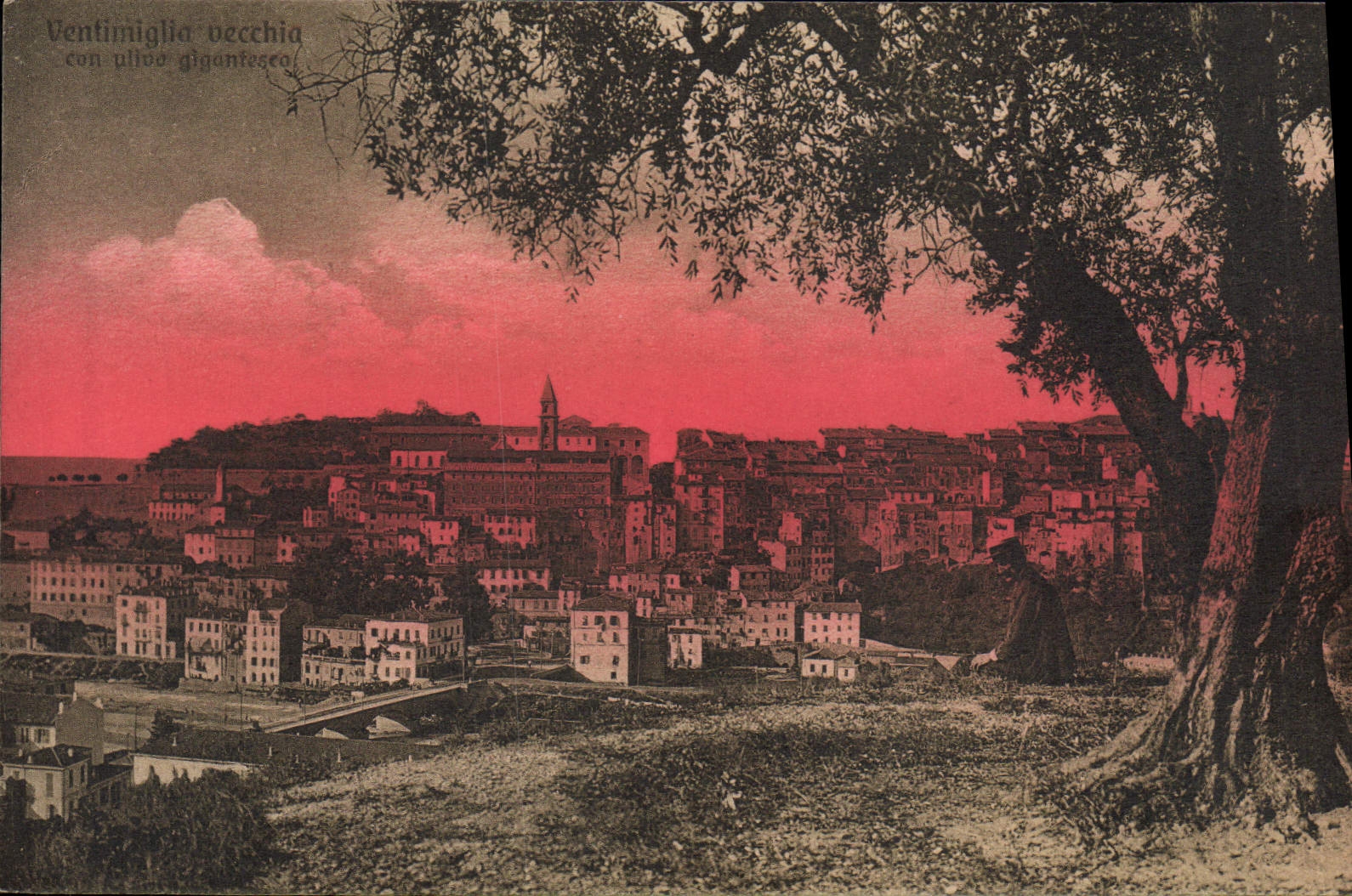 VINTAGE POSTCARD Ventimiglia vecchio