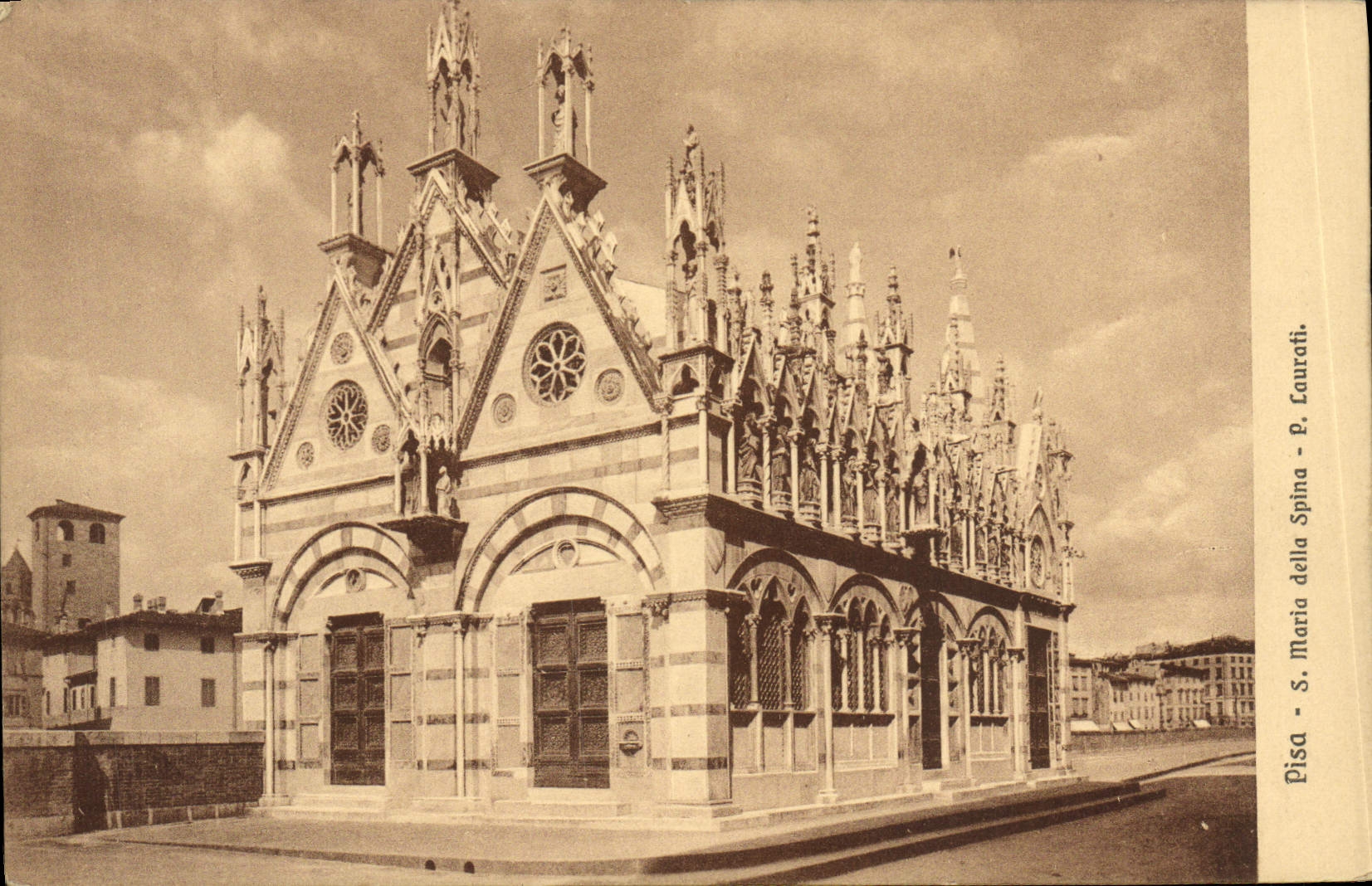 VINTAGE POSTCARD Rammed S Maria della Spina P Laurati