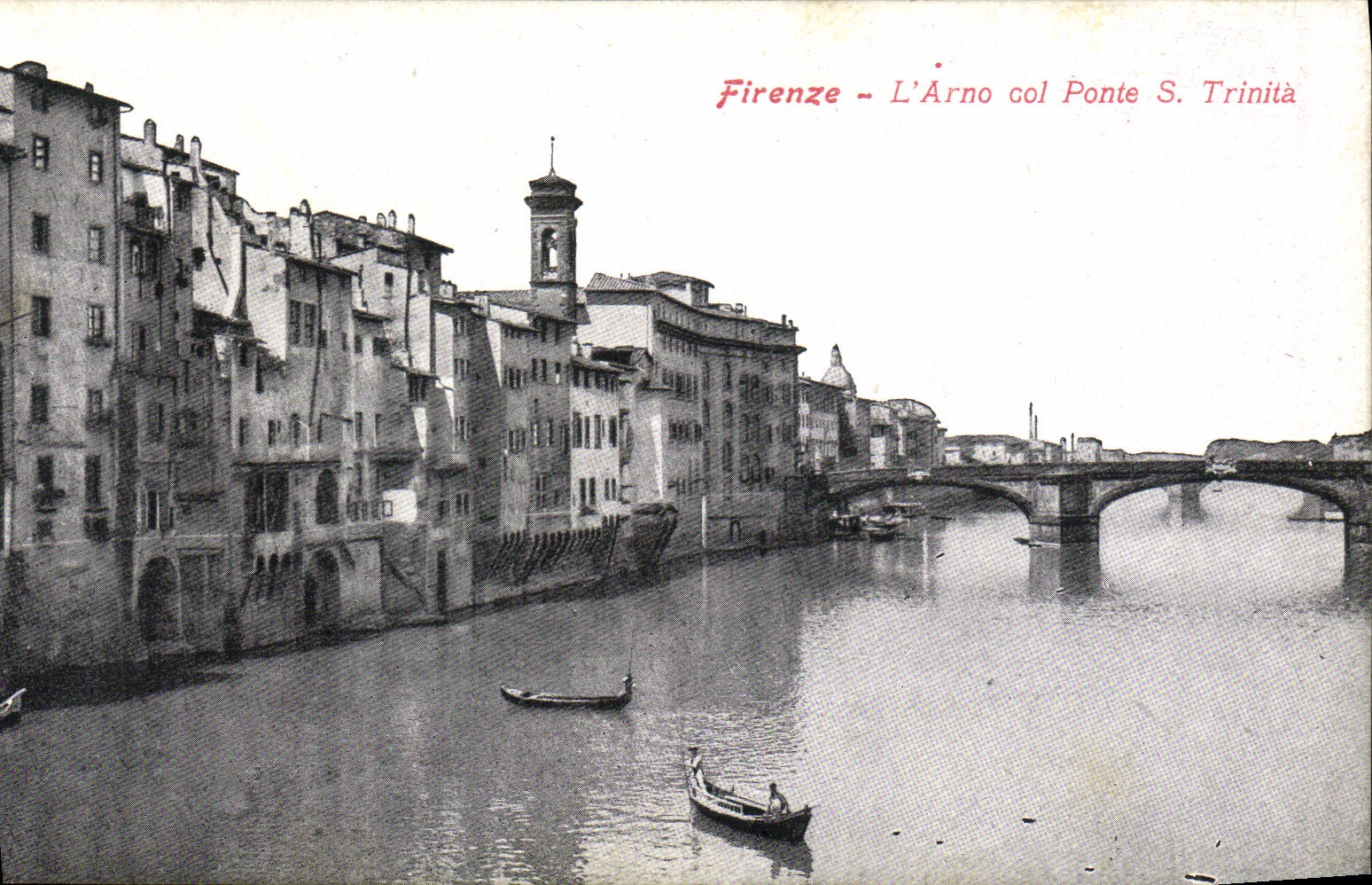CPA Firenze L'Arno Col Ponte S Trinita
