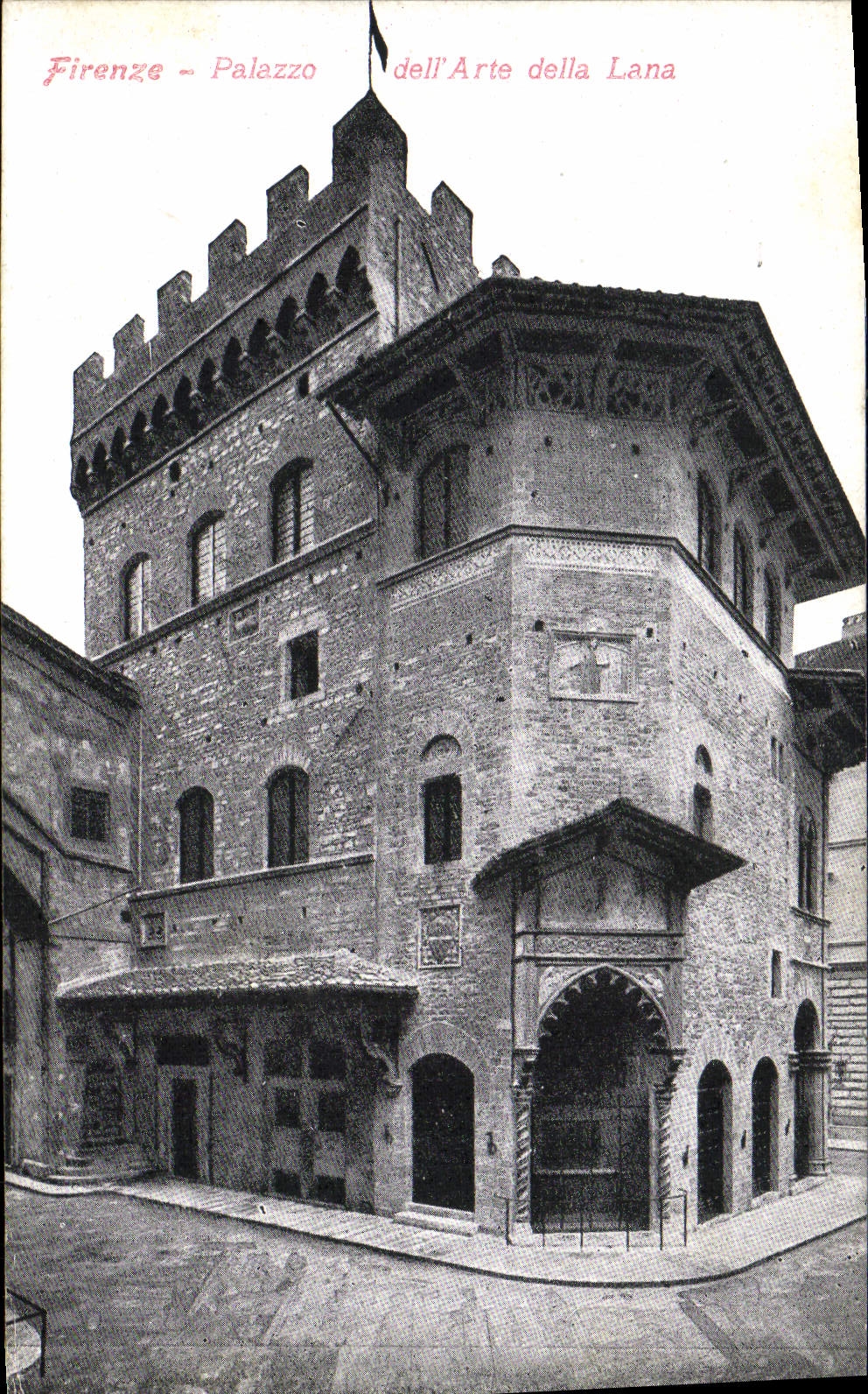 POSTAL Firenze Palazzo Dell Arte Della Lana de la VENDIMIA