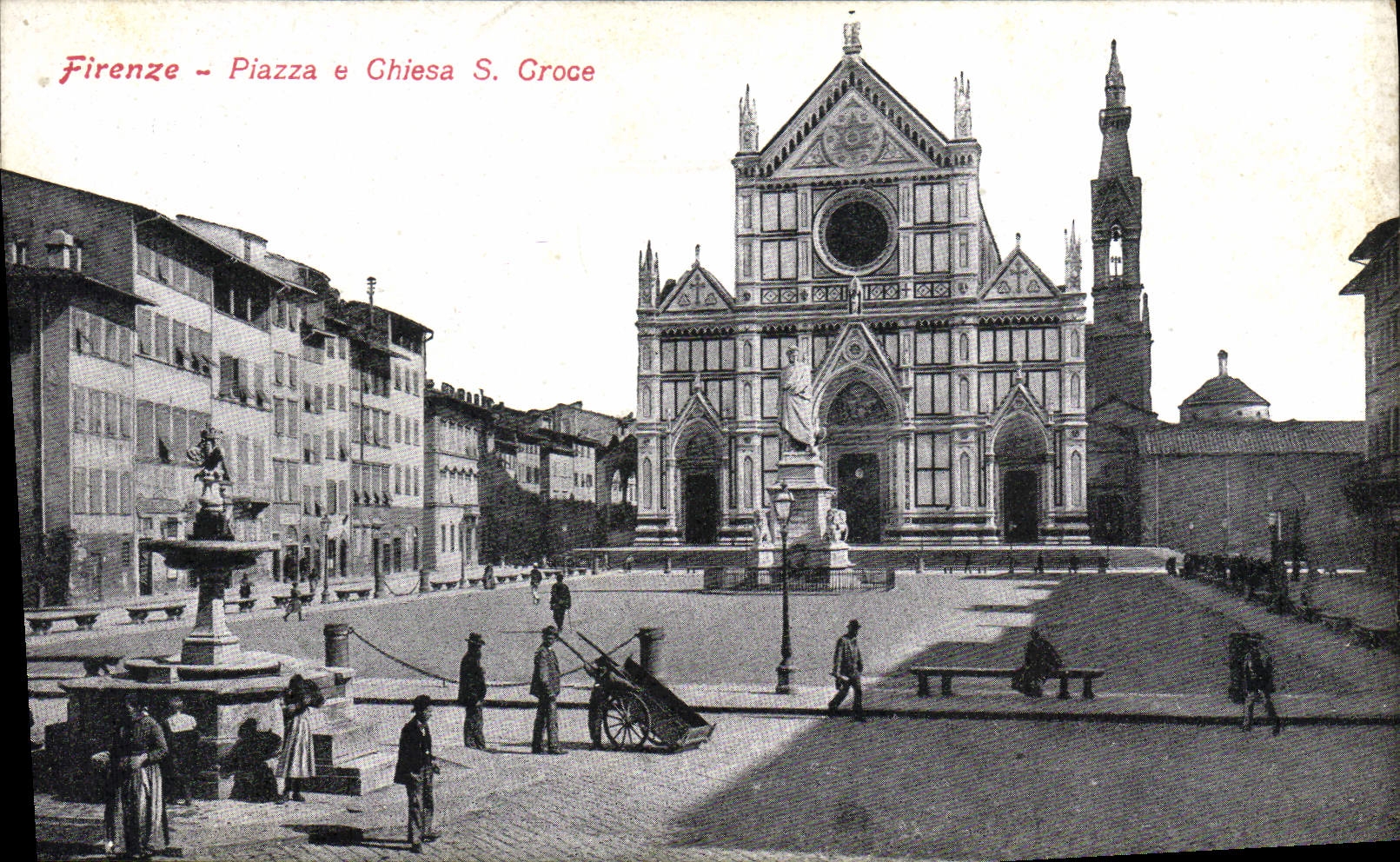 CPA Firenze Piazza E Chiesa S Groce