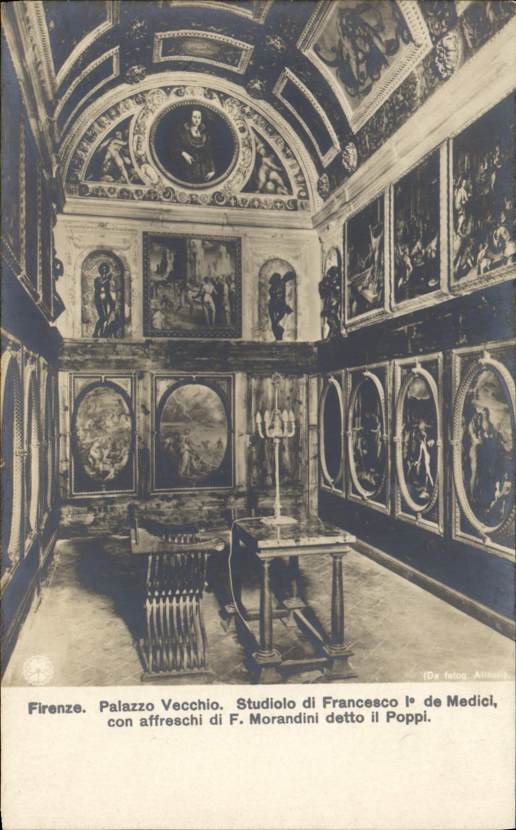 POSTAL Firenze Palazzo Vecchio Studiolo Di Francisco De Medici de la VENDIMIA