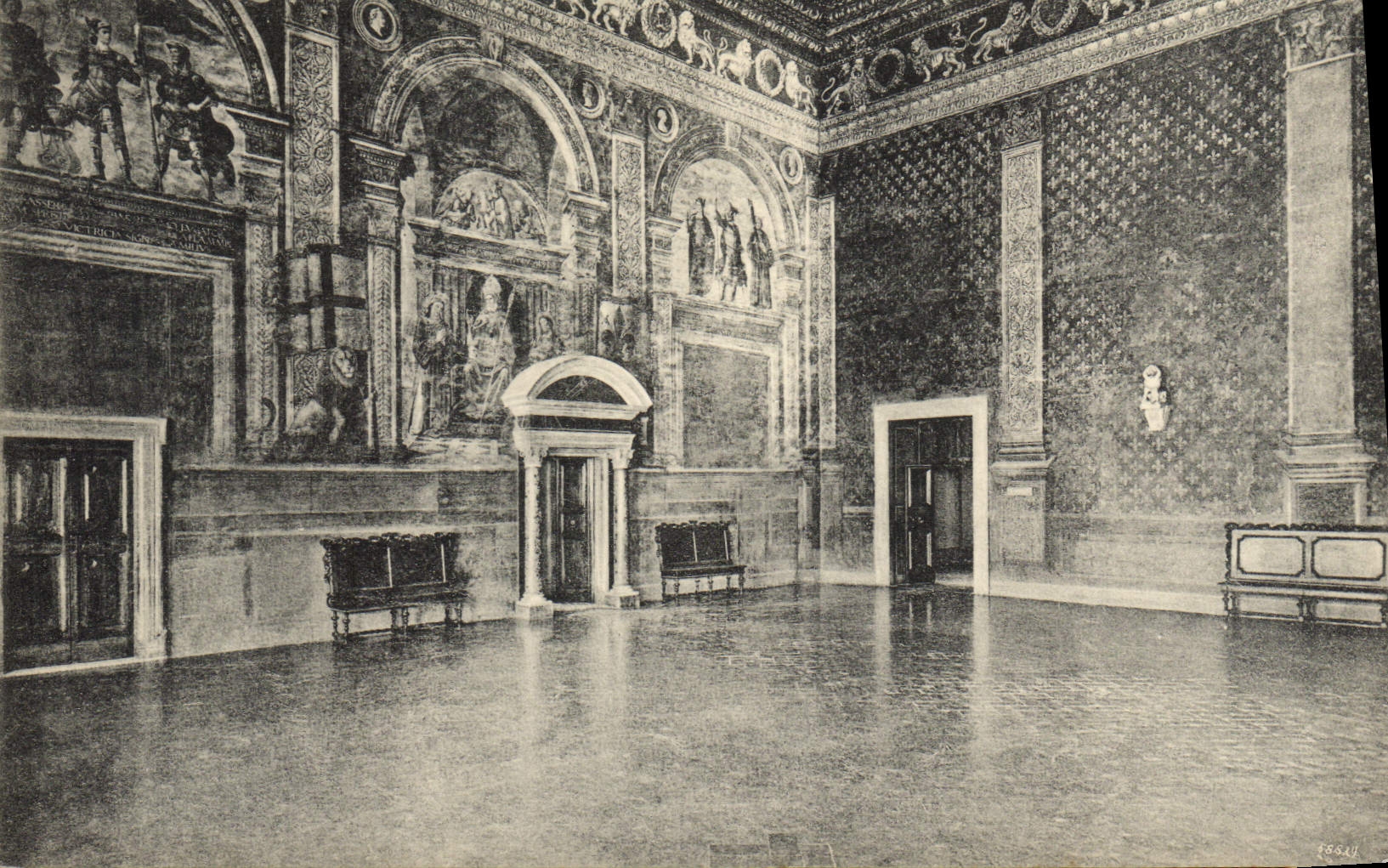 CPA Firenze Palazzo Vecchio Sala Dei Gigli Con Gli Affreschi Di Dom