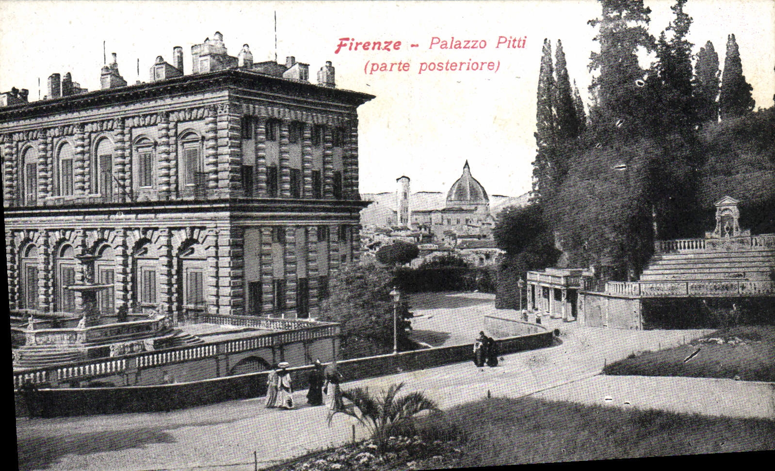 CPA Firenze Palazzo Pitti parte posteriore