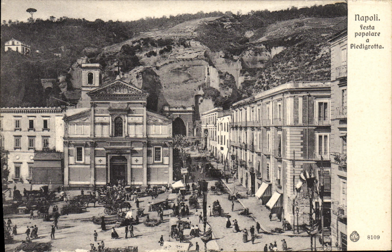 CPA Napoli Festa Popolare A Piedigrotta