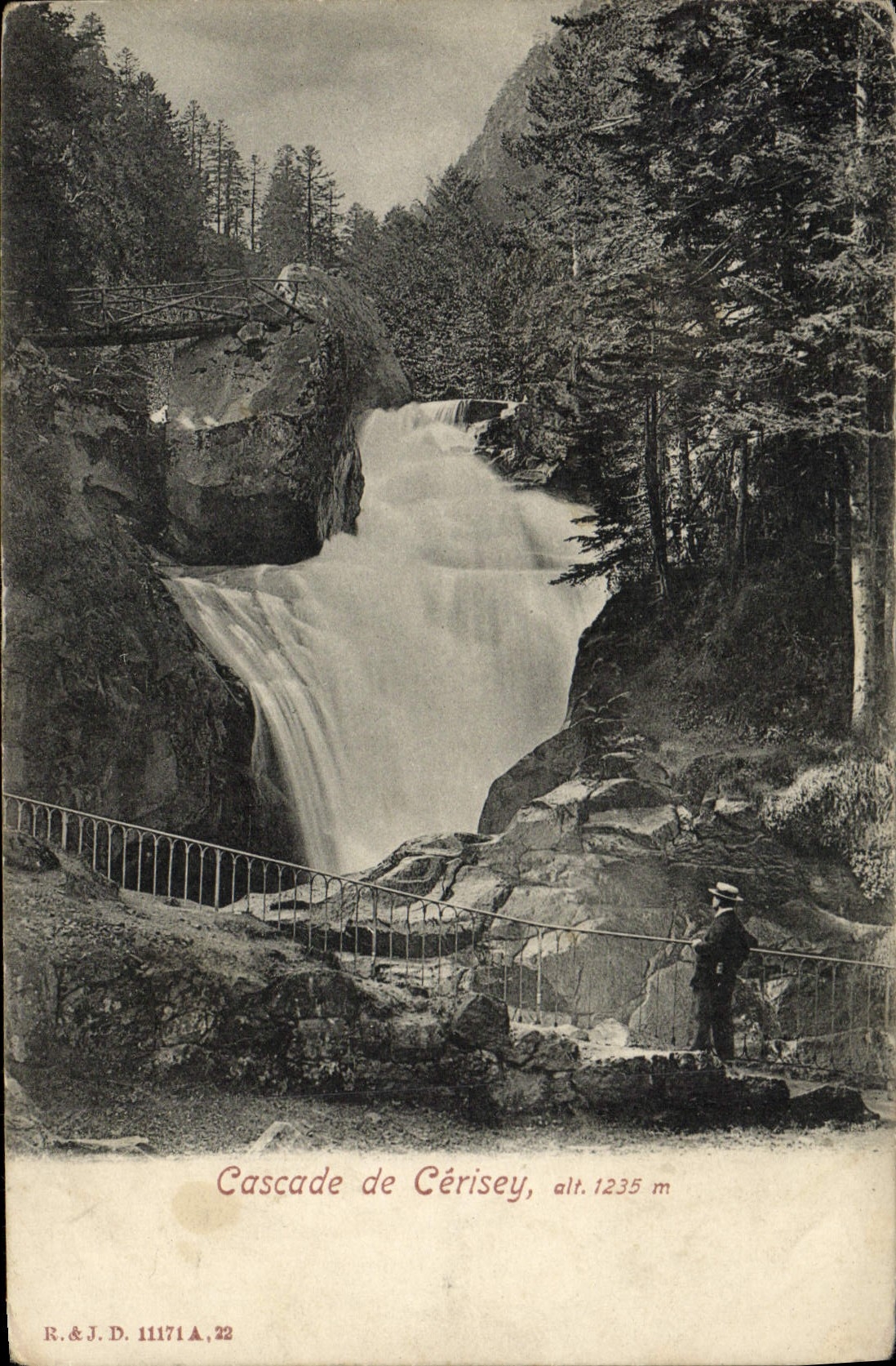 CPA Cascade De Cerisey