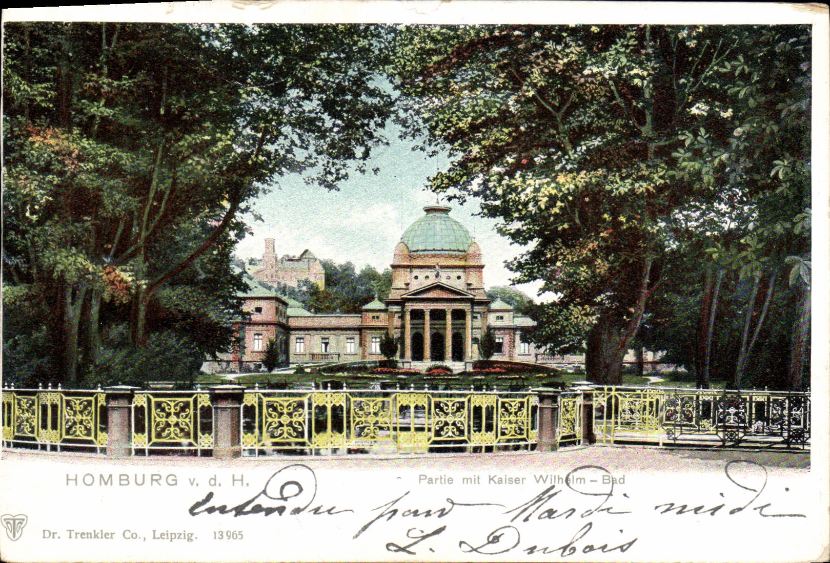 CPA Homburg Partie Mit Kaiser Wilhelm Bad