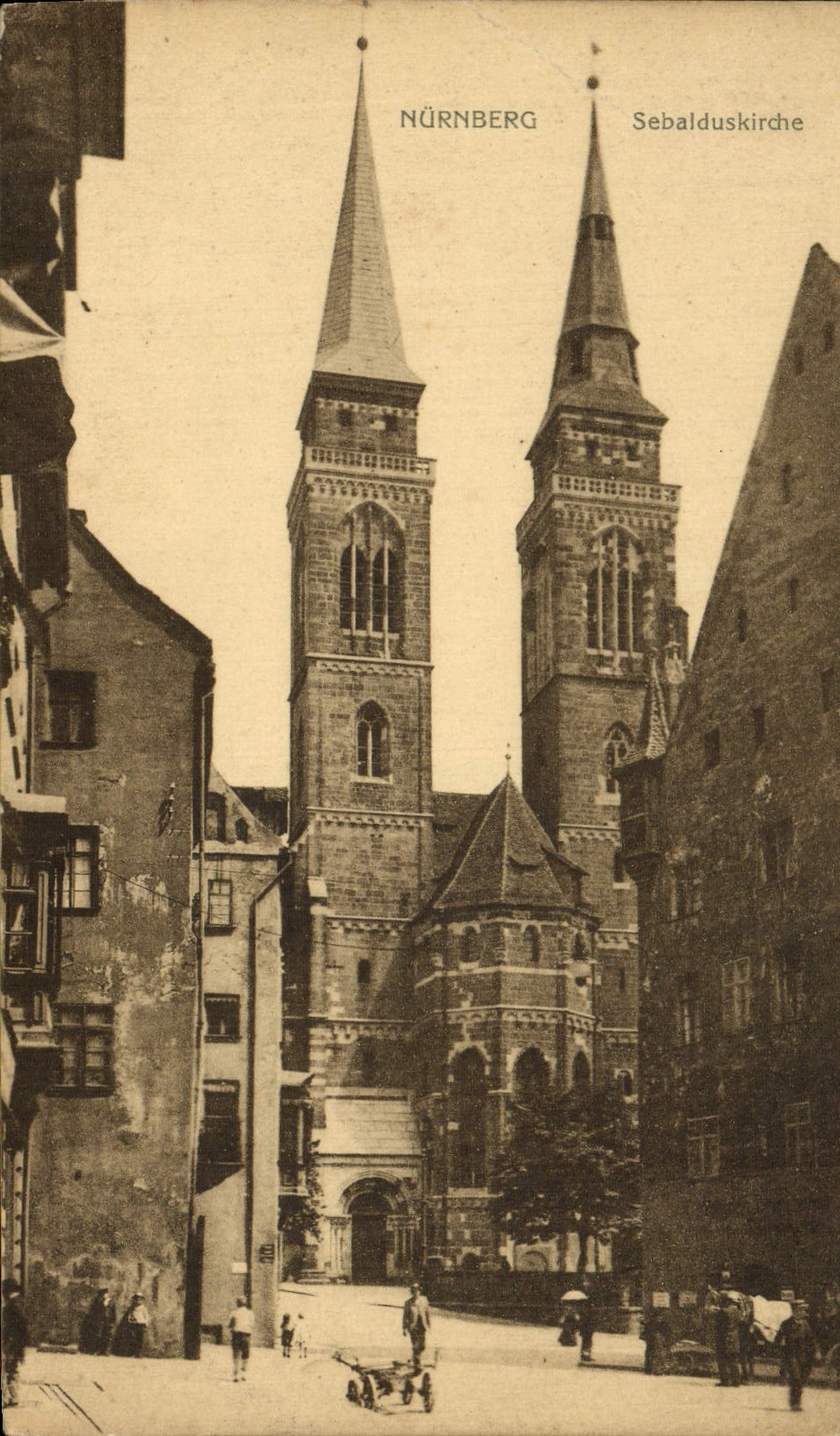 VINTAGE POSTCARD Nurnberg Sebalduskirche