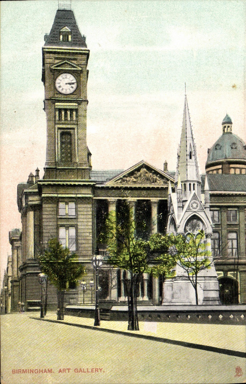 VINTAGE POSTCARD Birmingham Art Gallery