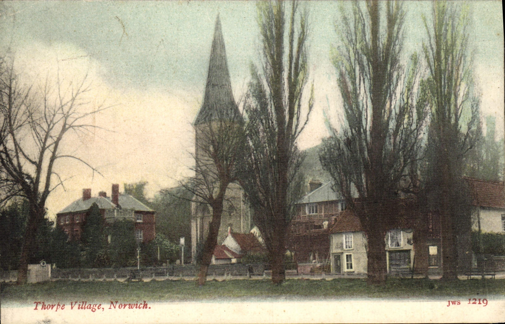 Aldea de Thorpe Norwich de la POSTAL de la VENDIMIA