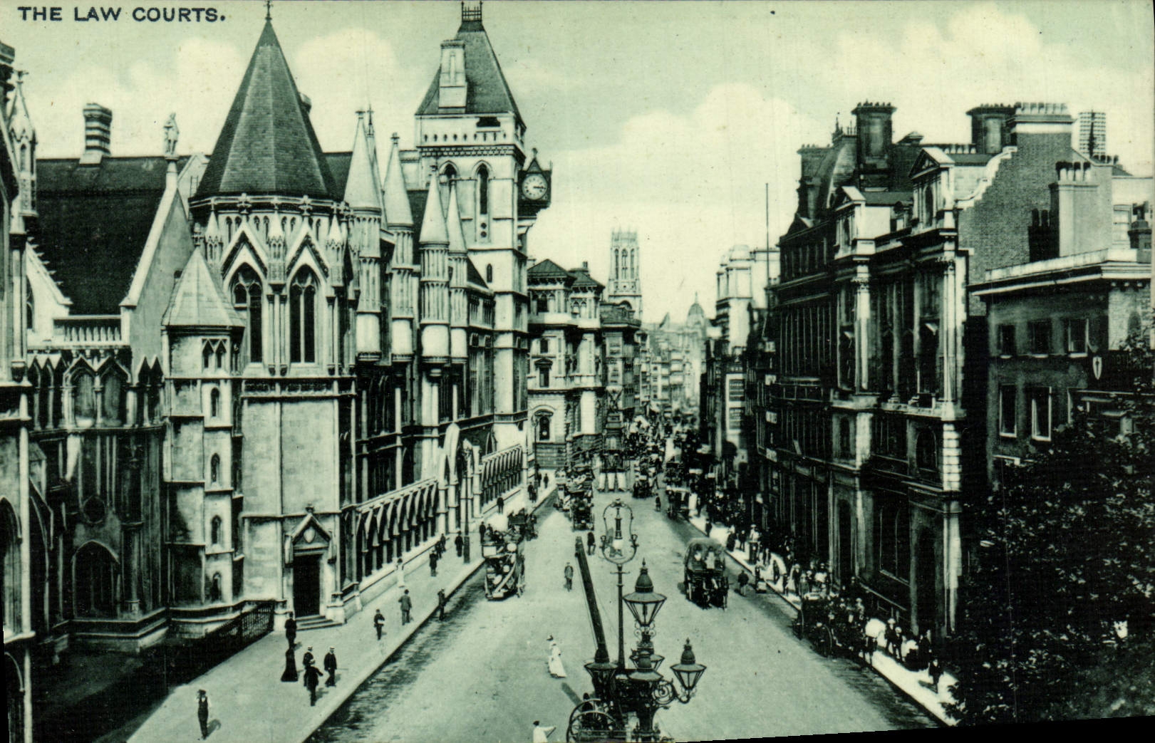 VINTAGE POSTCARD The Law Courts