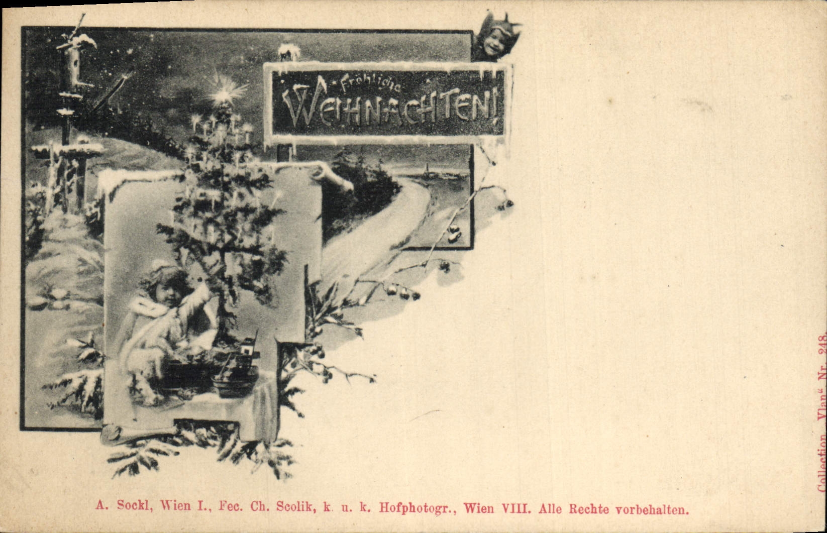 VINTAGE POSTCARD Christmas Child