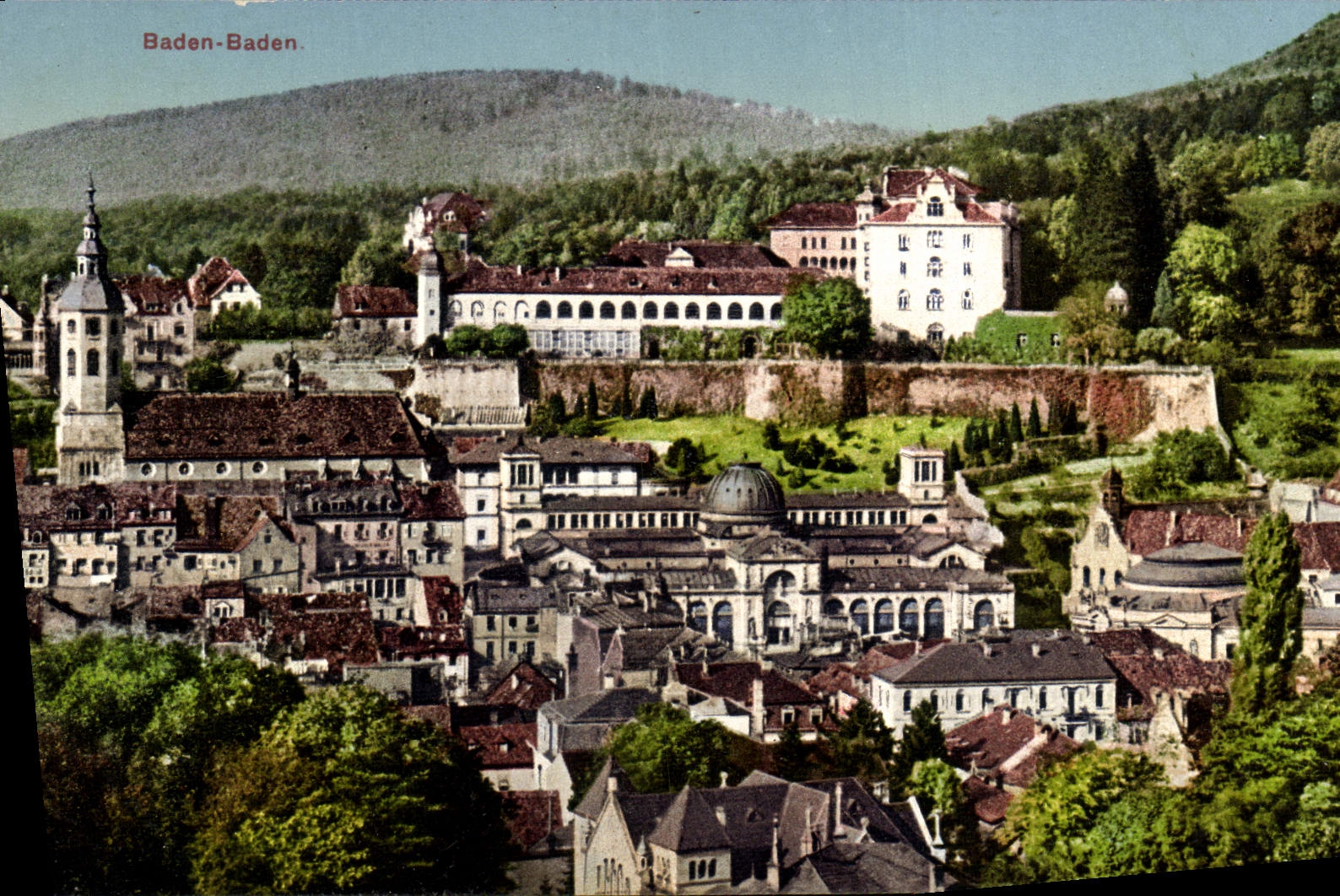 VINTAGE POSTCARD Baden Baden