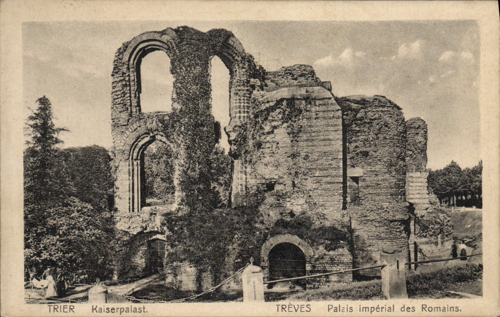 POSTAL de la VENDIMIA para clasificar el palacio imperial de las treguas de Kaiserpalast de los romanos