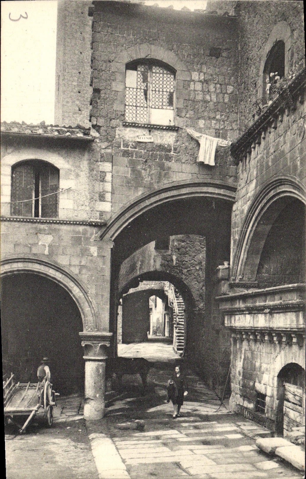 VINTAGE POSTCARD Vitrebo Quartiere Medioevale Di S Pellegrino