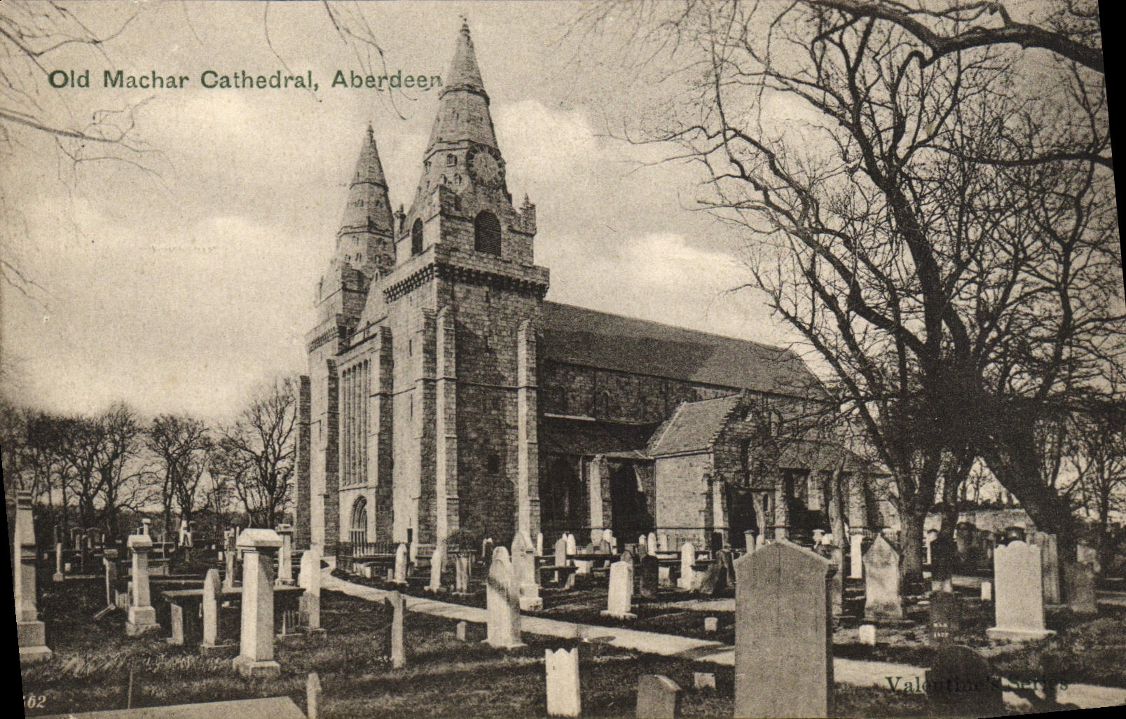 VINTAGE POSTCARD Old Machar Cathedral Aberdeen