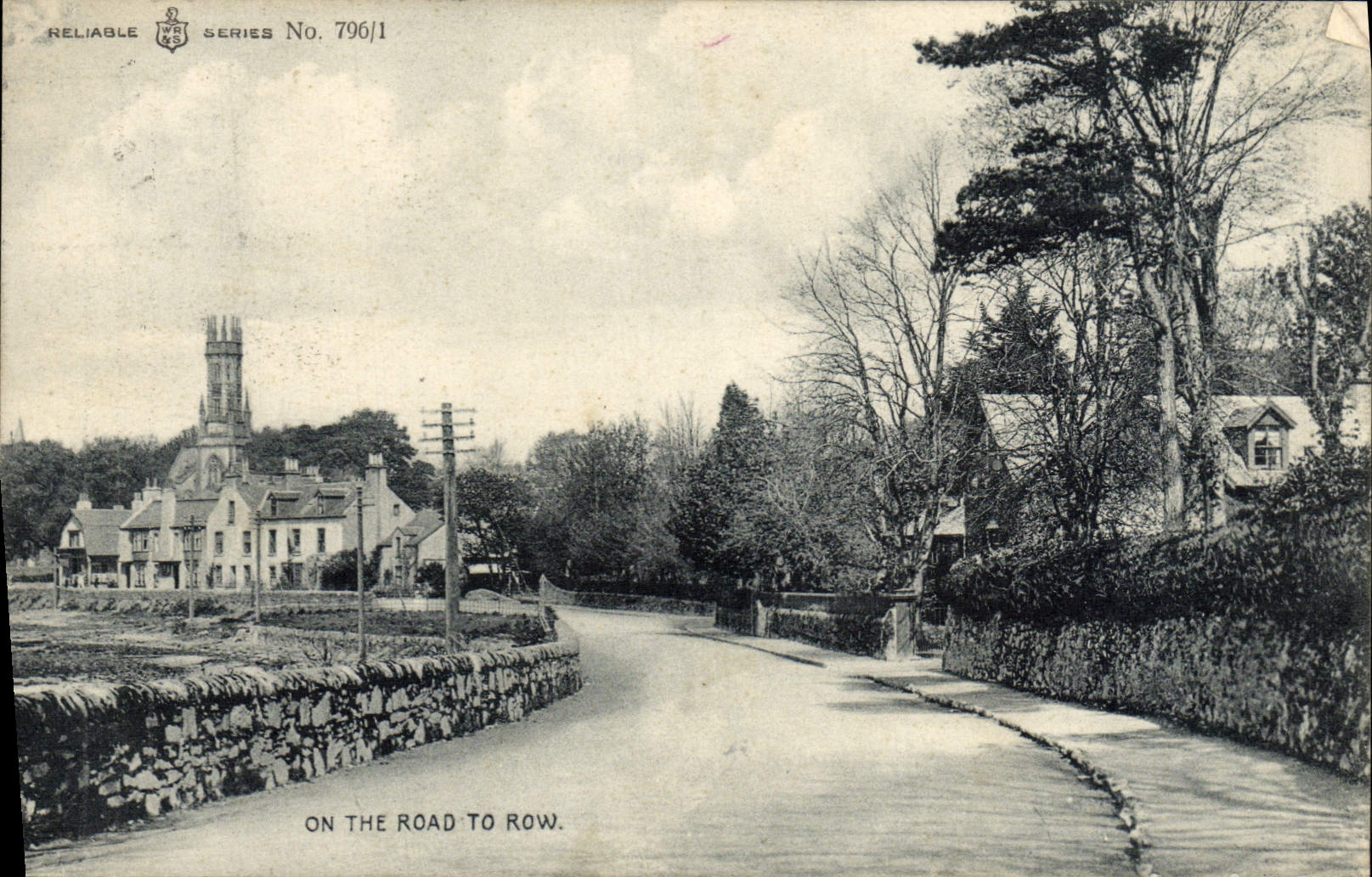 VINTAGE POSTCARD One The Road To Row