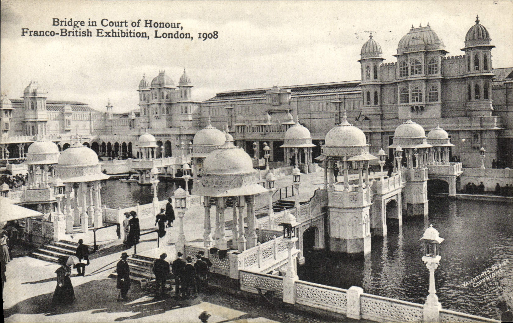 CPA Btidge In Court Of Honour Franco British Exhibition London 1908