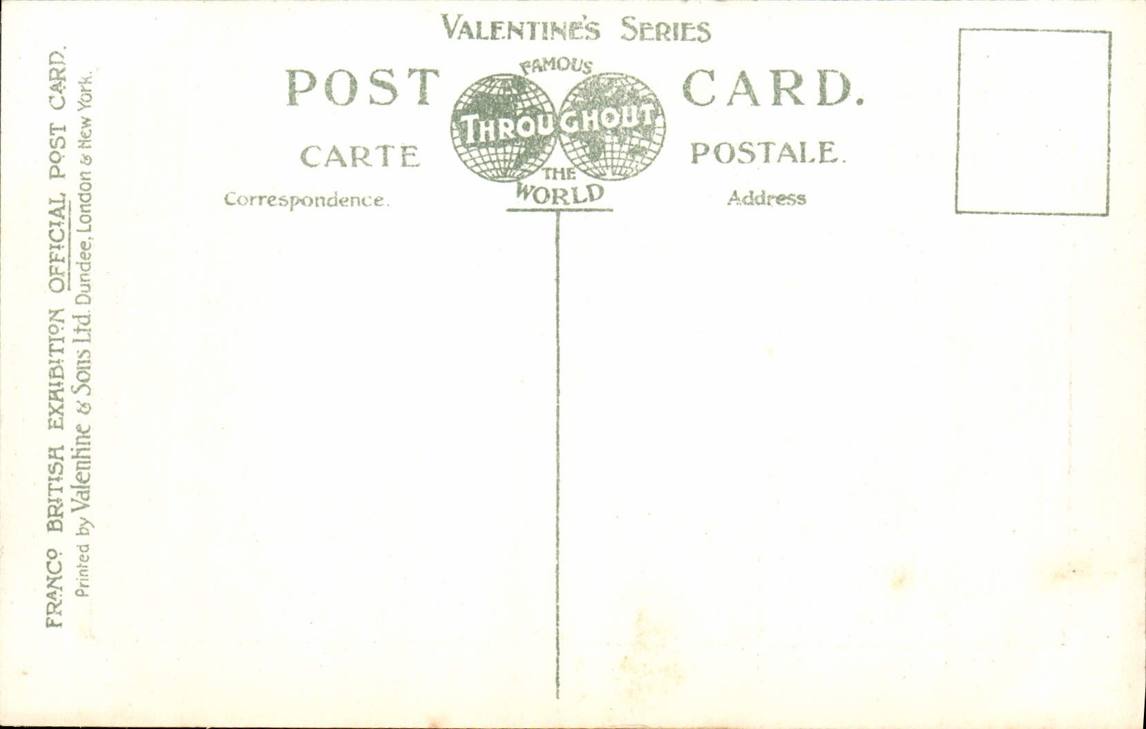 El honor de la POSTAL de la VENDIMIA de la exposición británica libre Londres 1908 de Pasillo del congreso escurr