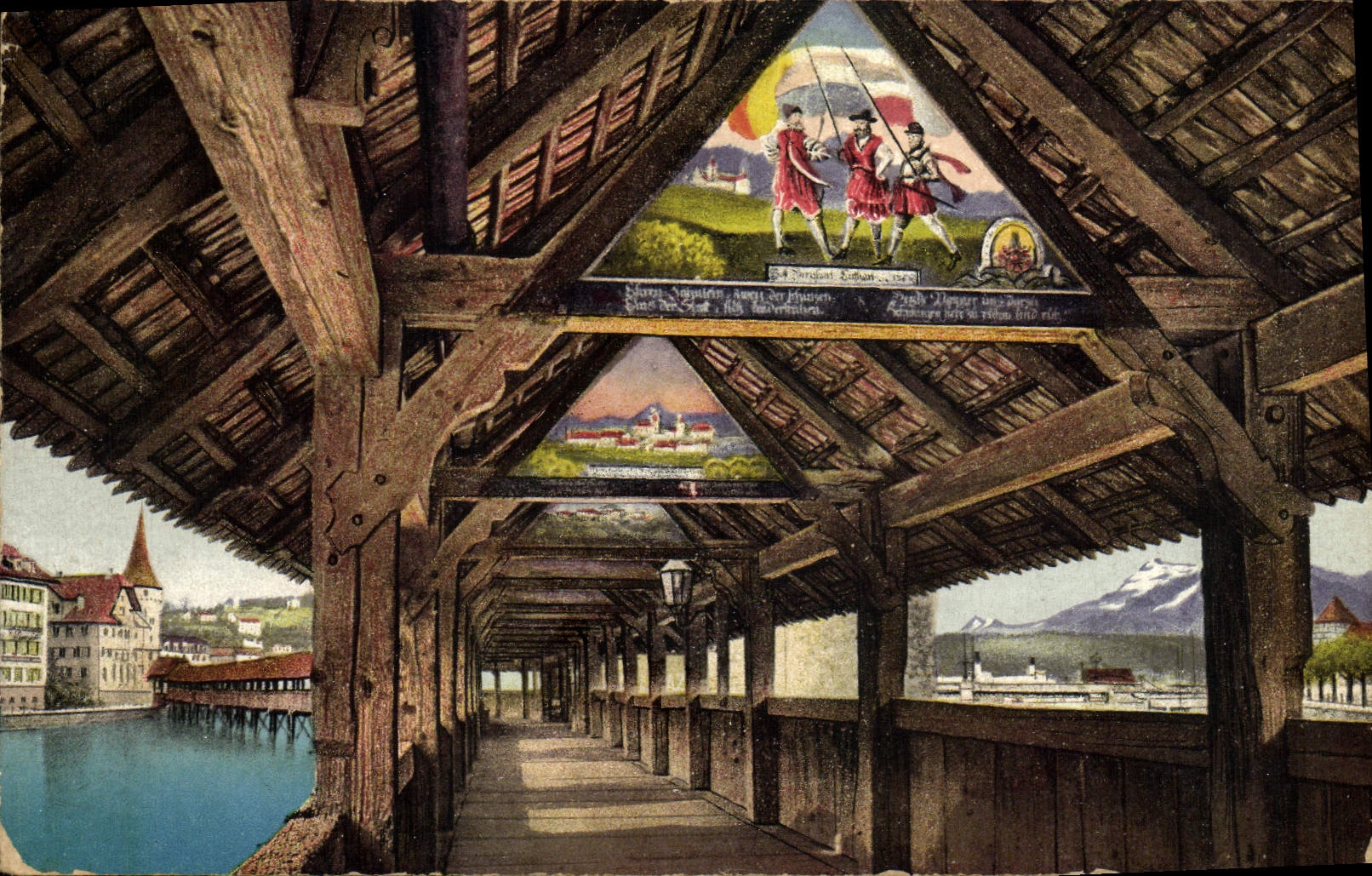 CPA Luzern Kapellbrucke