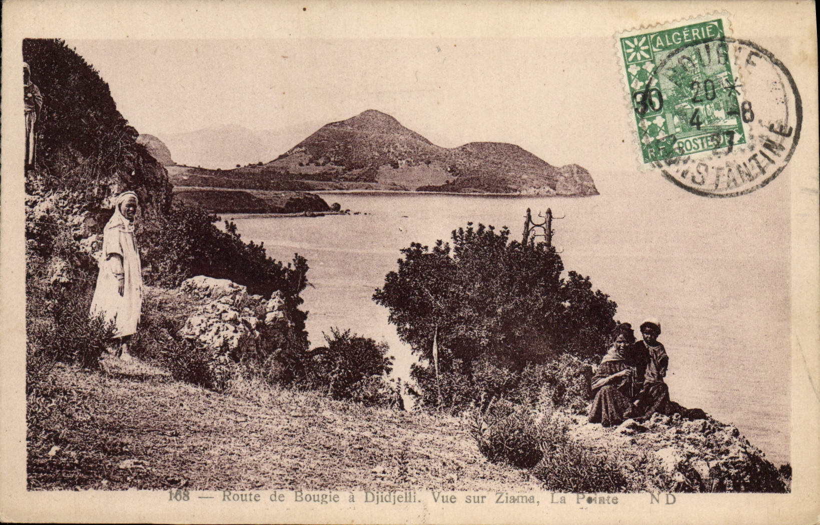 CPA Route De Bougie A Djidelli Vue Sur Ziama La Pointe