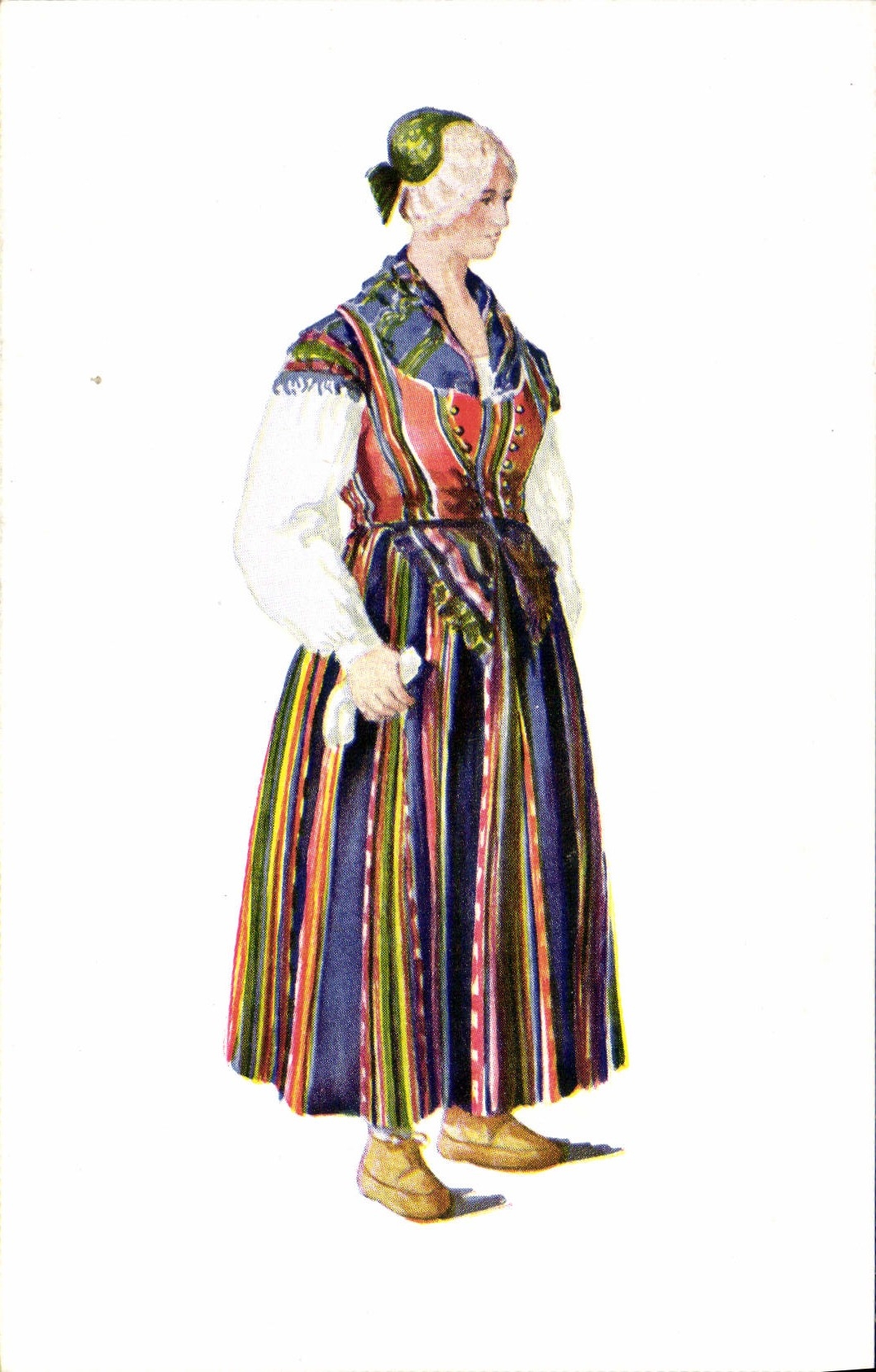 CPA Vaimo Iimajoki Goft Kvinna Fran Ilmola Folklore Finlande