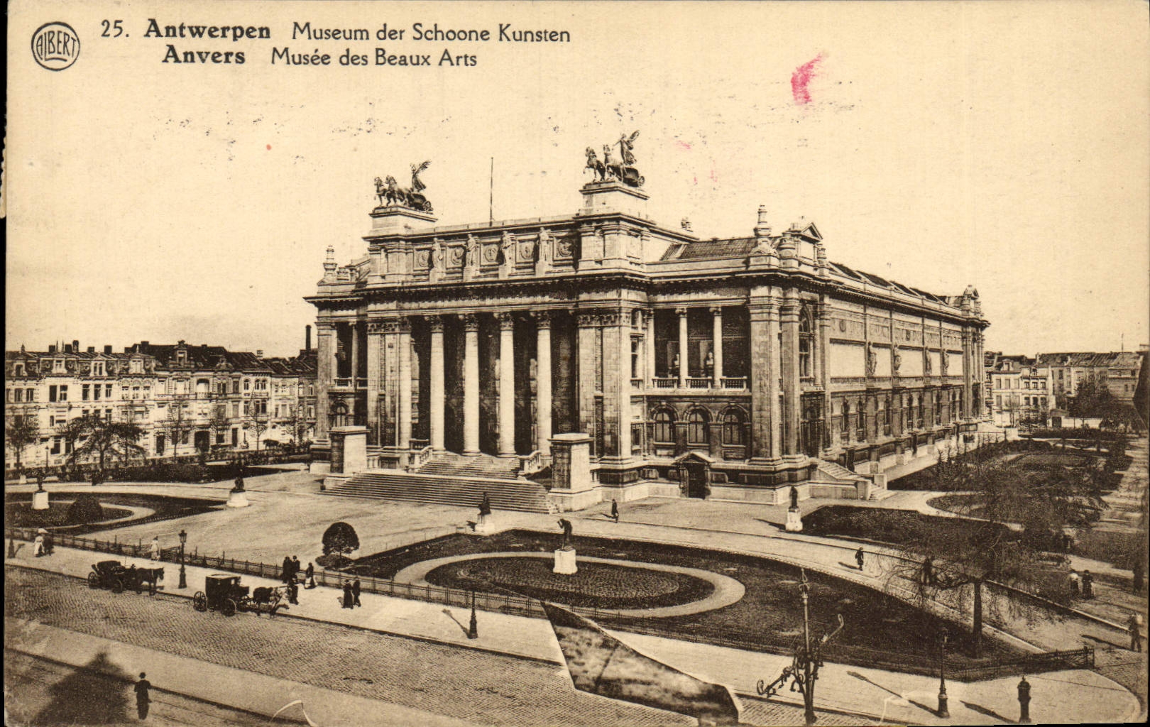 Museo Der Schoone Kunsten de Antwerpen de la POSTAL de la VENDIMIA