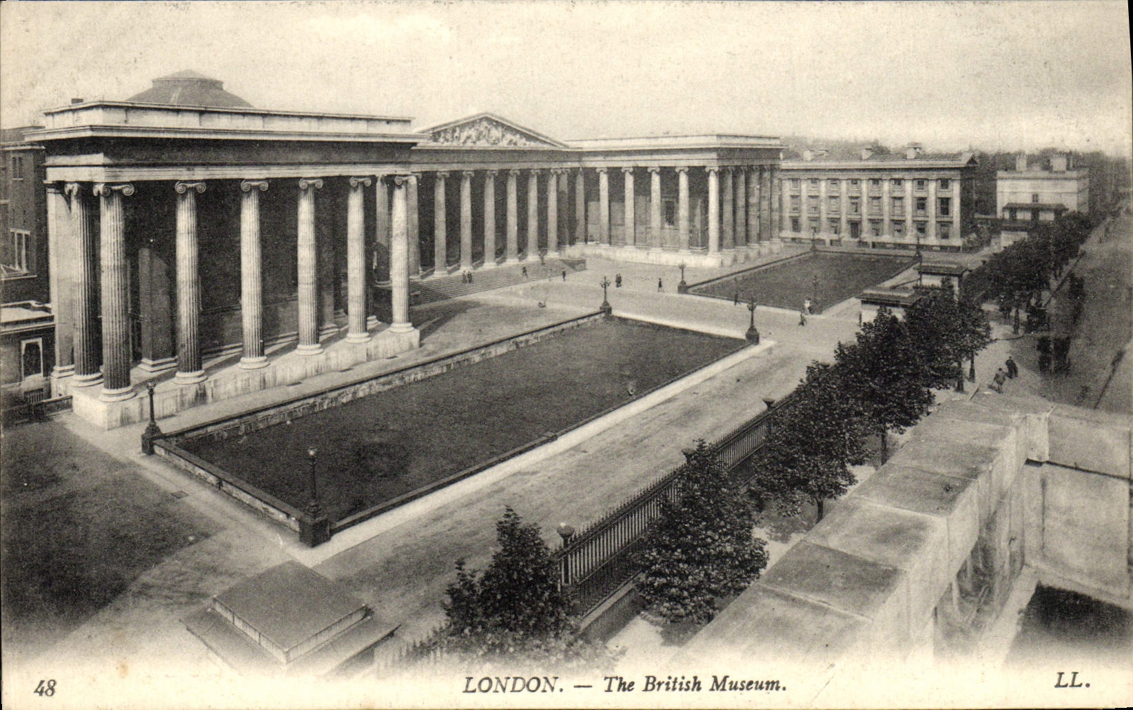 POSTAL Londres de la VENDIMIA British Museum