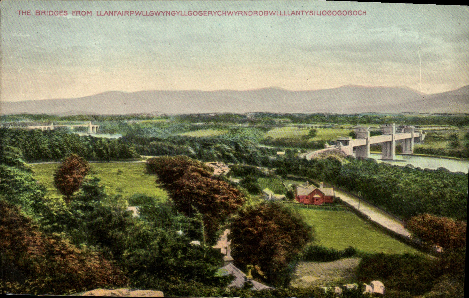 CPA The Bridges From Llanfairpwllgwunggyllgogery Gogogoch