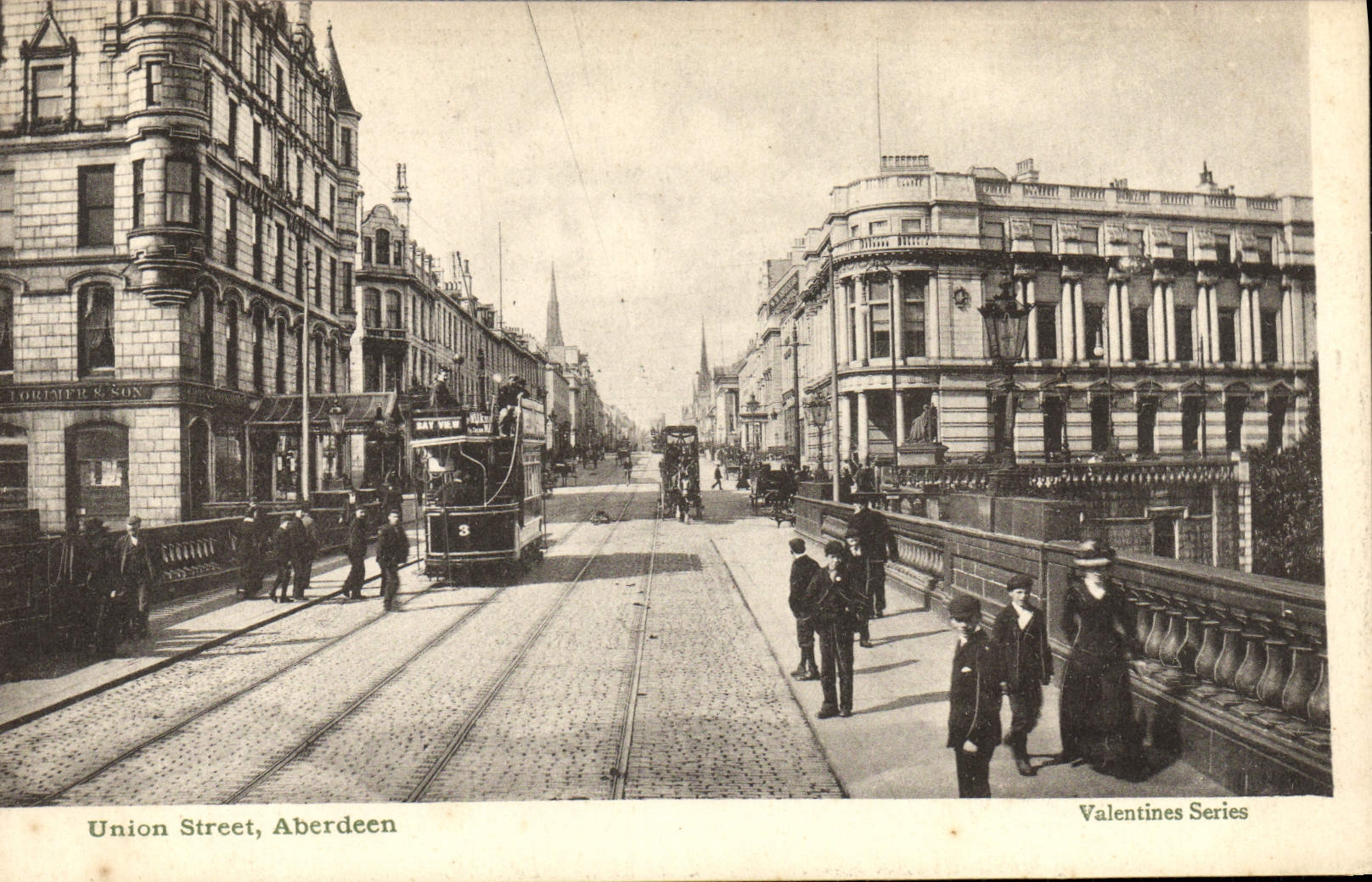 VINTAGE POSTCARD Union Street Aberdeen