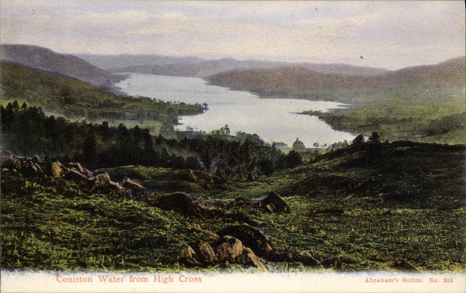 VINTAGE POSTCARD Coniston Toilets From High Cross-country race