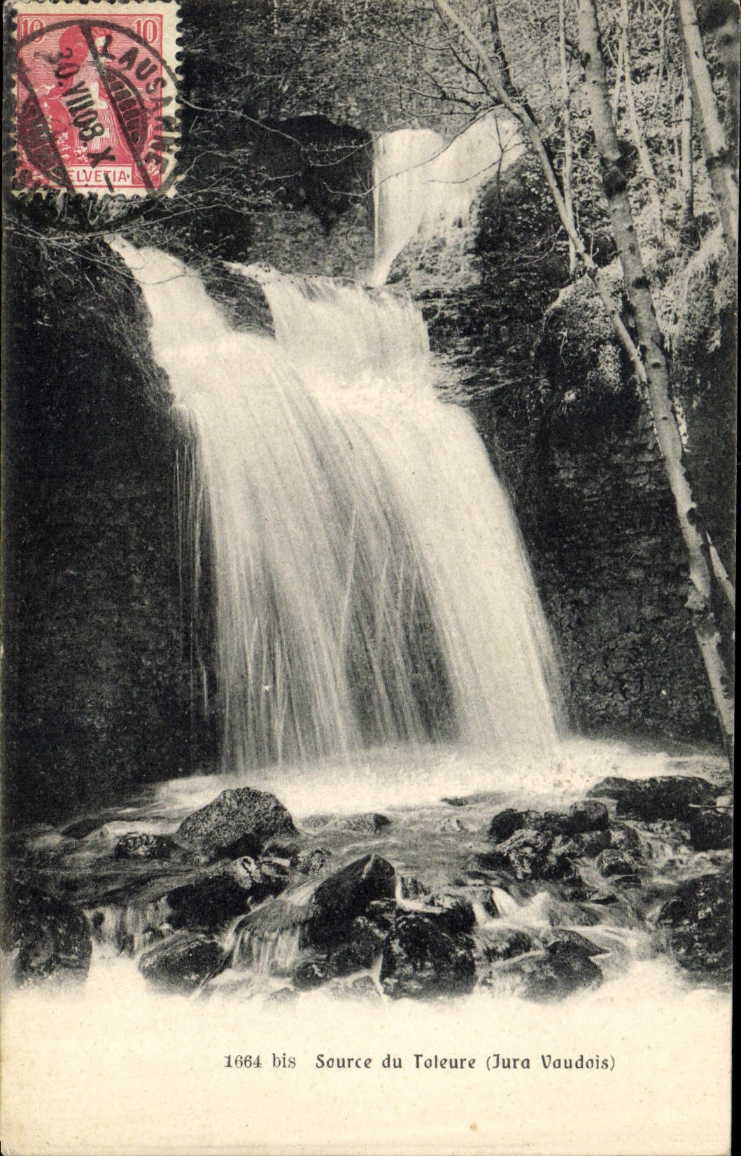 CPA Source Du Toleure Jura Vaudois 