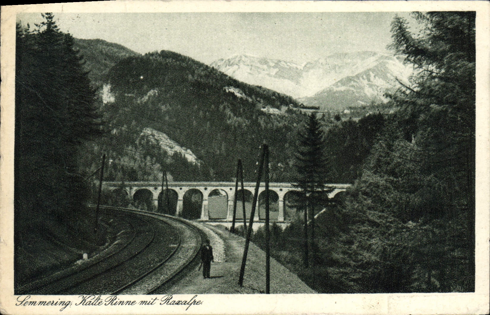 CPA Semmering Kalte Rinne Mit Raxalpe