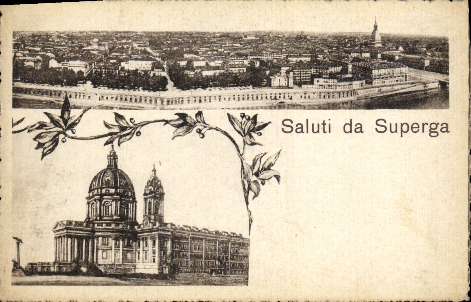 CPA Saluti Da Superga