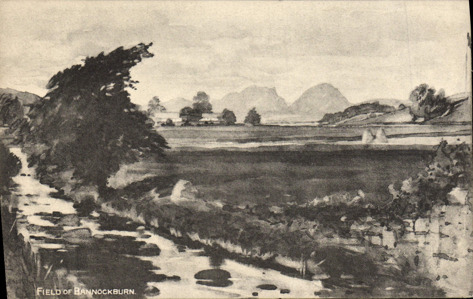 VINTAGE POSTCARD Galls Off Bannockburn