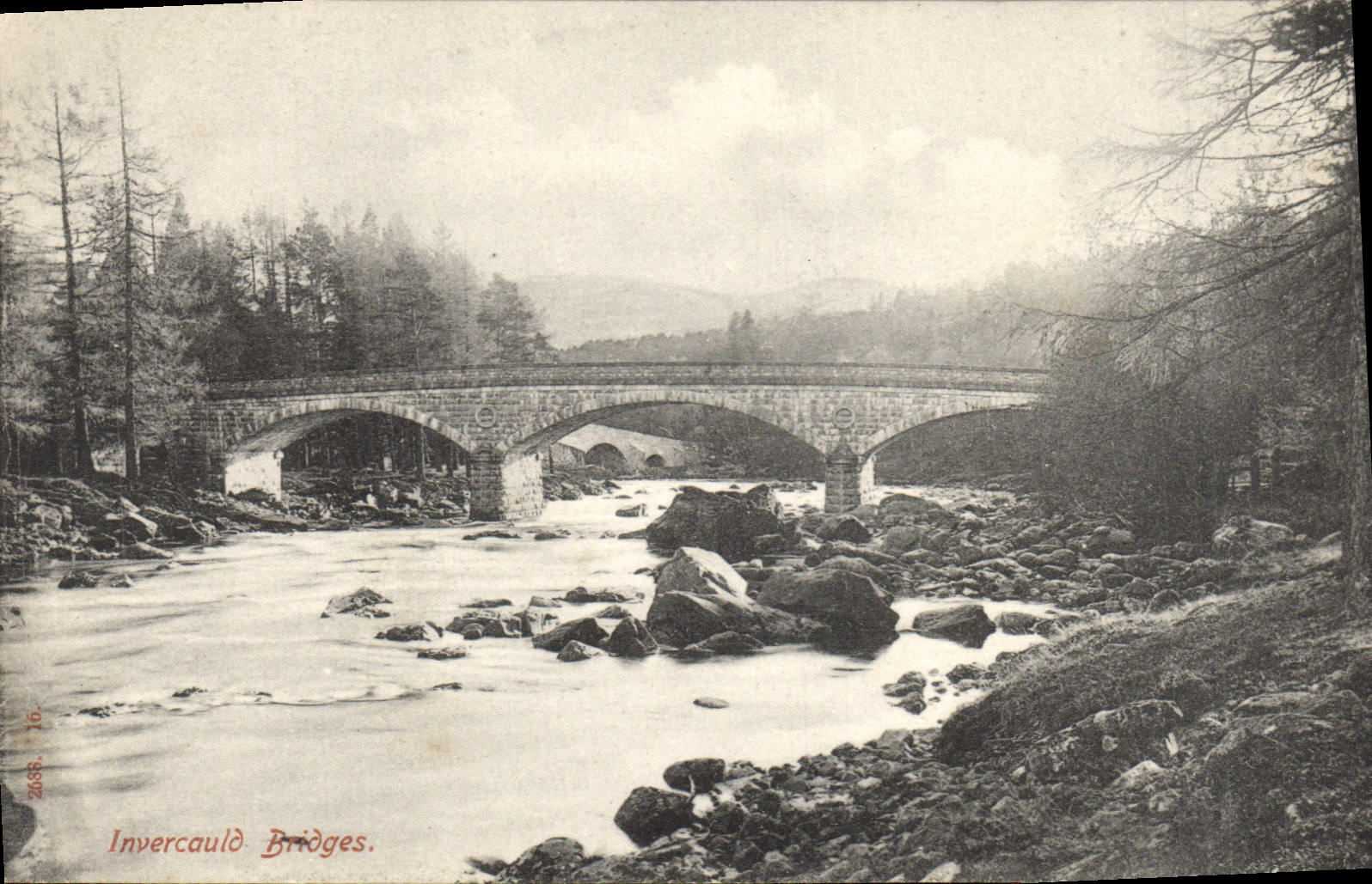 VINTAGE POSTCARD Invercauld Bridge