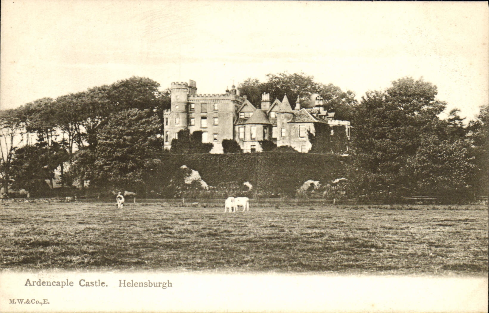 VINTAGE POSTCARD Ardencaple Castle Helensburgh
