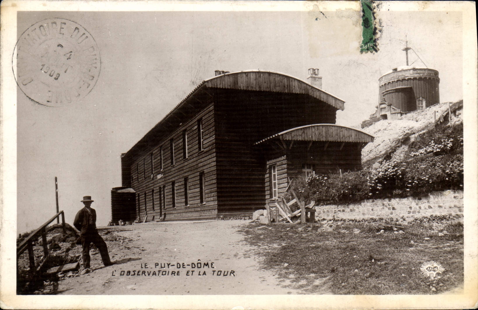 VINTAGE POSTCARD Puy De Dome the Observatory And the Tower