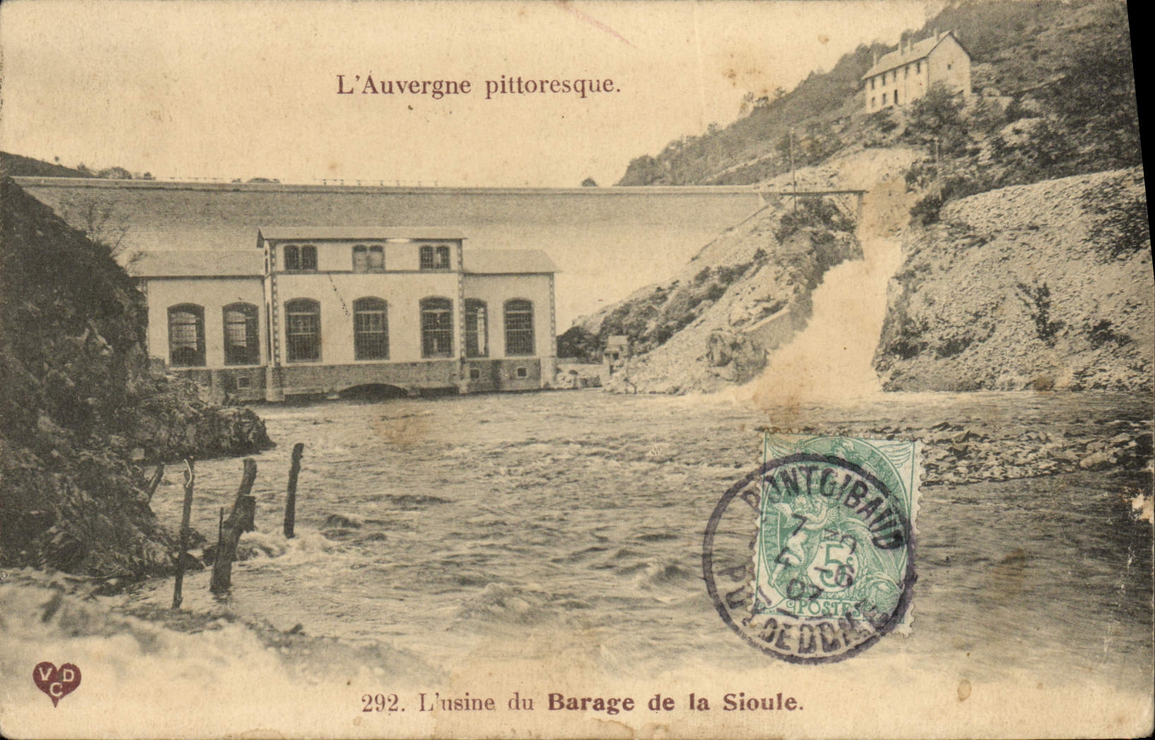 CPA l'Auvergne Pittoresque L'usine Du Barage De La Sioule