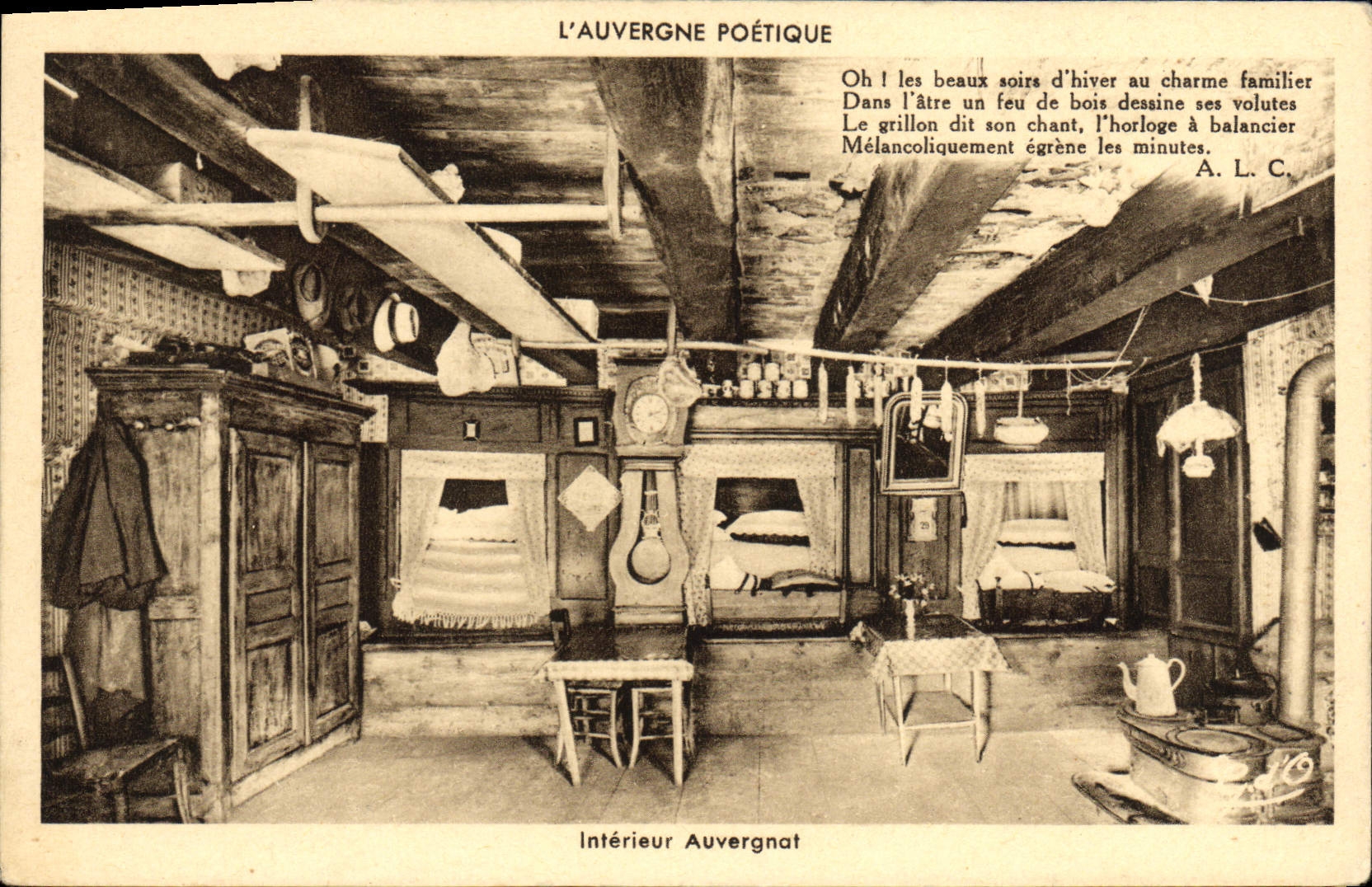 CPA L'Auvergne Poetique Interieur poetique