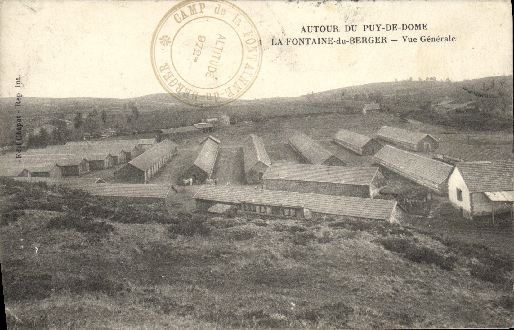 VINTAGE POSTCARD Around Puy De Dome the Fountain Of the Shepherd View