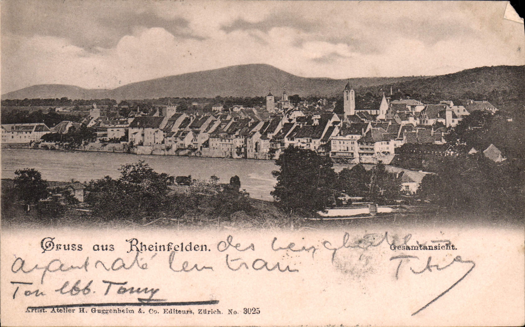 CPA Gruss aus Rheinfelden Carte 1899