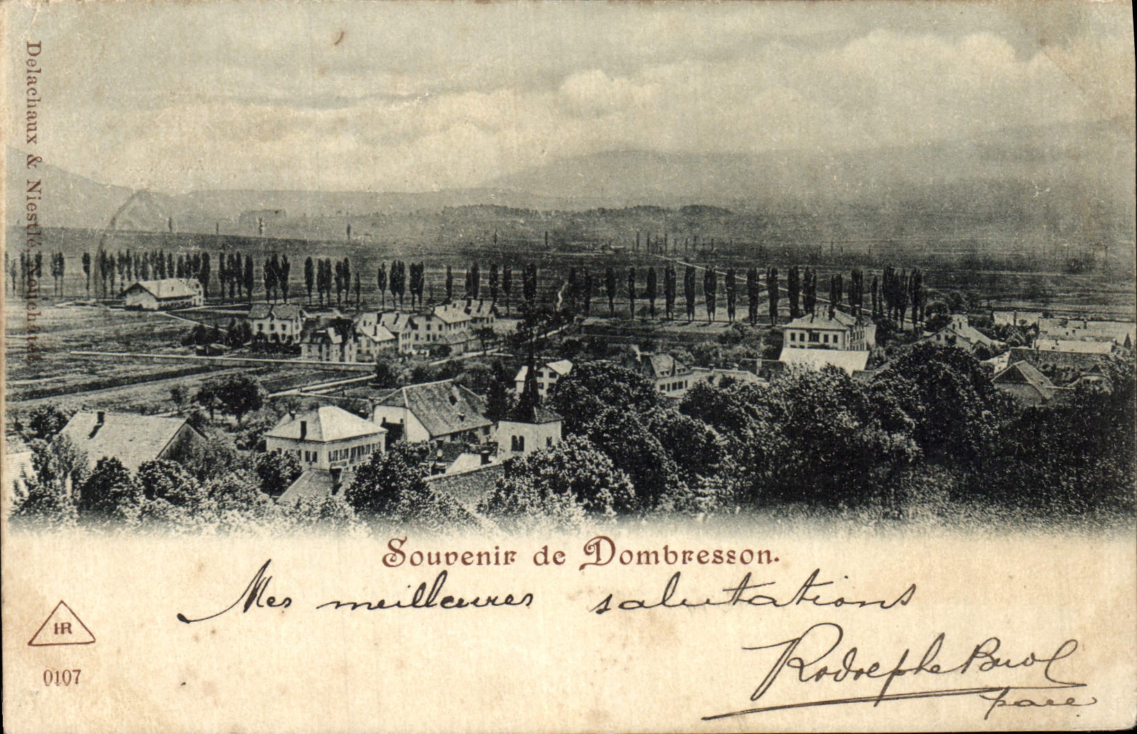 CPA Souvenir De Dombresson