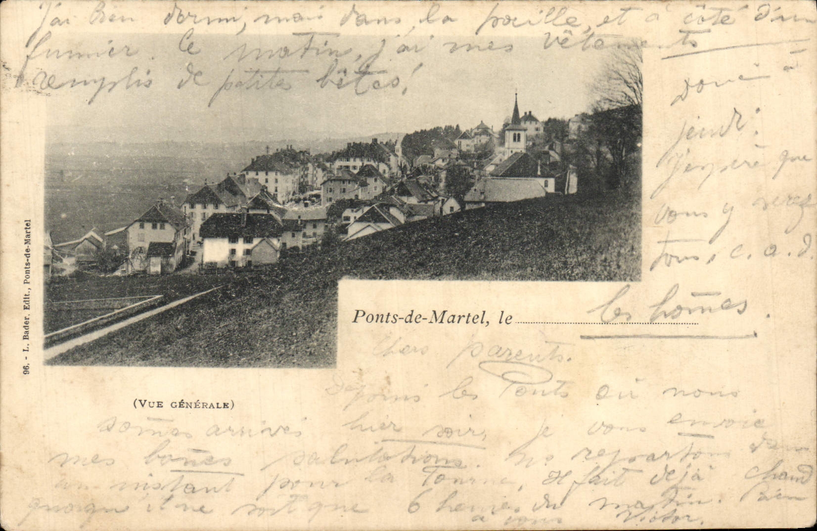 VINTAGE POSTCARD Bridges of Martel View