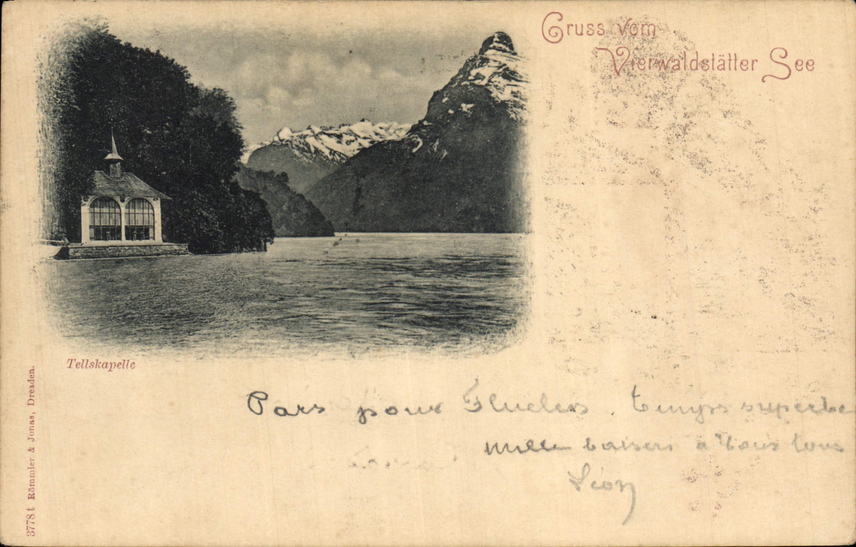 CPA Gruss Vom Vielvaldstatter See Tellskapelle