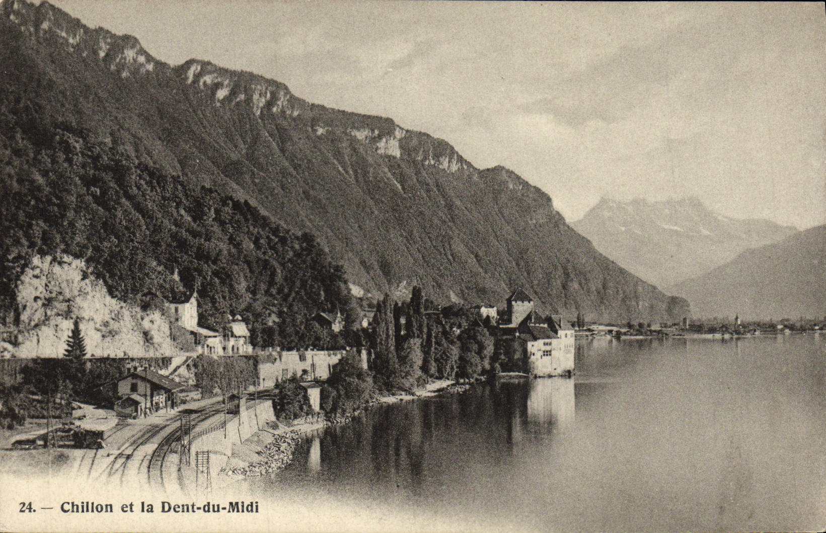 CPA Chillon et la dent Du Midi