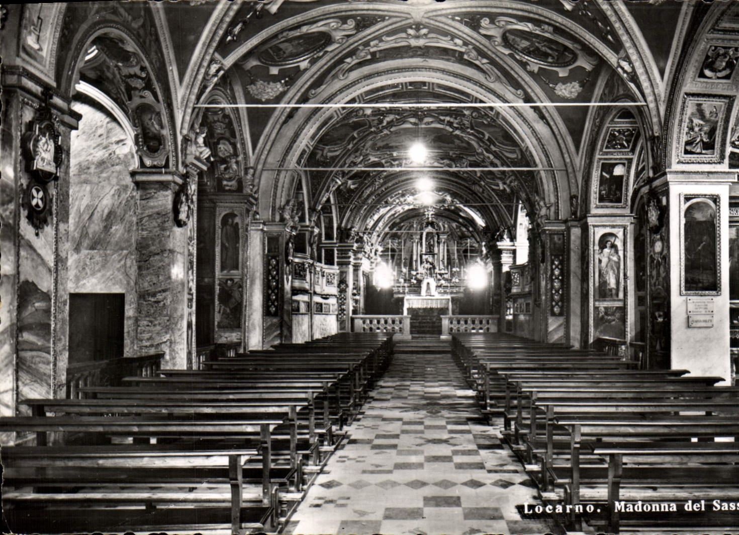 MODERN CARD Locarno Madonna del Sasso Interno